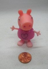 2003 PEPPE PIG Figure PINK DRESS Mini Figure Doll Jazwares Friends Toy 2 3/8″