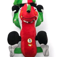 Pixar Cars 2 Francesco Bernoulli 15″ Plush Formula 1 Racing Car Disney Store F1