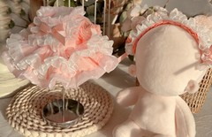 New For Plush toy 10cm/15cm/20cm/40cm Doll Clothes Dress Hairband Set Dress Up