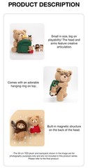 POP MART x Ted 2 – Baby Ted Action Plush Pendant Series Keychain Figure Toy Doll