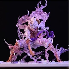 Monkey D Luffy Gear 5 Sun God Nika Battle One Piece Custom Anime Action Figure
