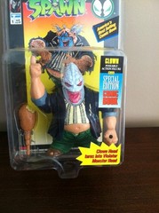 Spawn Clown AF w/Comic Book and Violator Monster Head AF MOC Still Sealed 1994!!