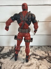 Hasbro Marvel Deadpool 7.5” Action Figure with Loose Rifle Red Black
