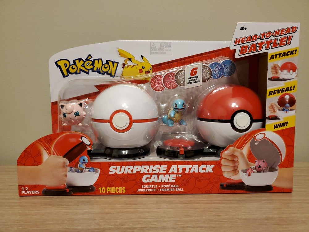 Pokemon Surprise Attack Game New Poke Ball Premier Ball (Squirtle v Jigglypuff)