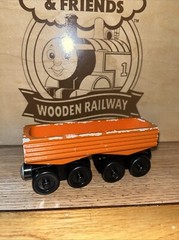 THE GREAT Railway Adventures WOODEN TRAIN Orange LOG ! THOMAS FRIENDS COMPATIBLE