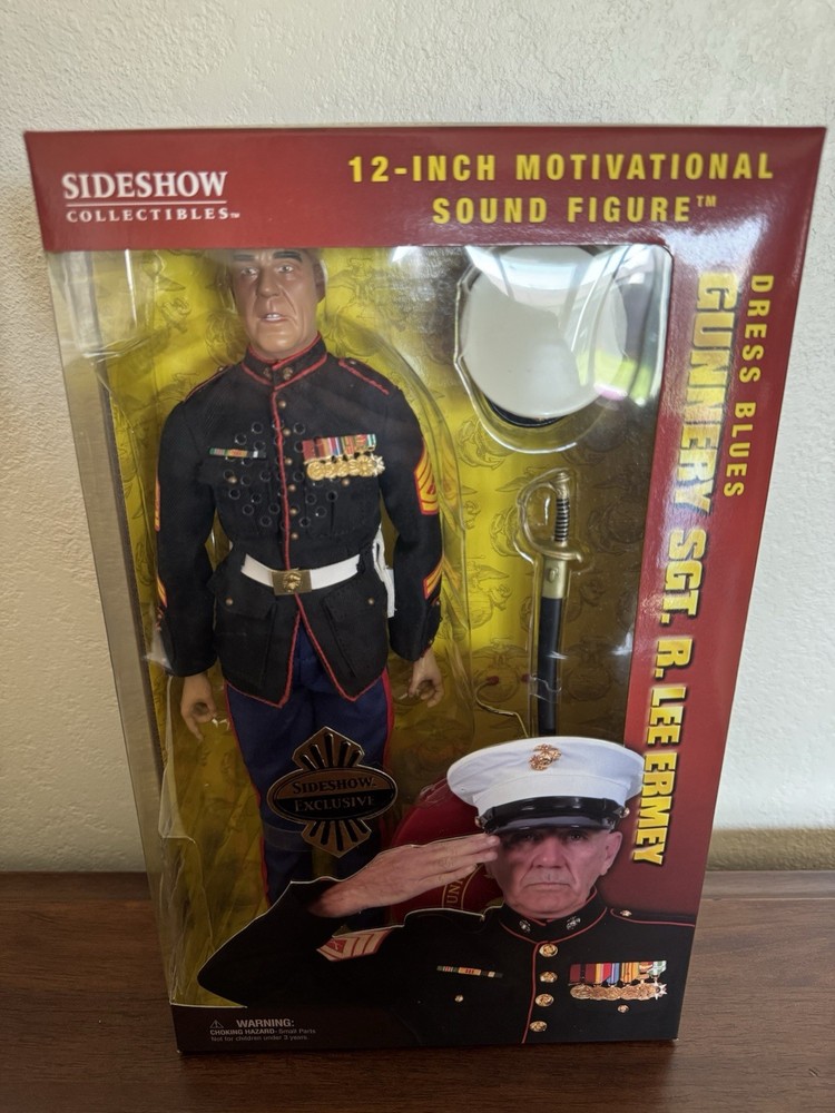 Sideshow Collectibles 12-inch Dress Blues Gunnery Sgt. R. Lee Ermey