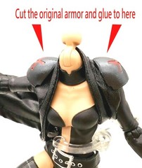 SU-C-EM: 1/12 Black Coat for Marvel Legends Emma Frost (No Figure)