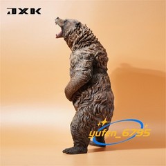JXK 1/6 Fierce Brown Bear Figure Animal Model Scene GK Decoration Gift Toys New