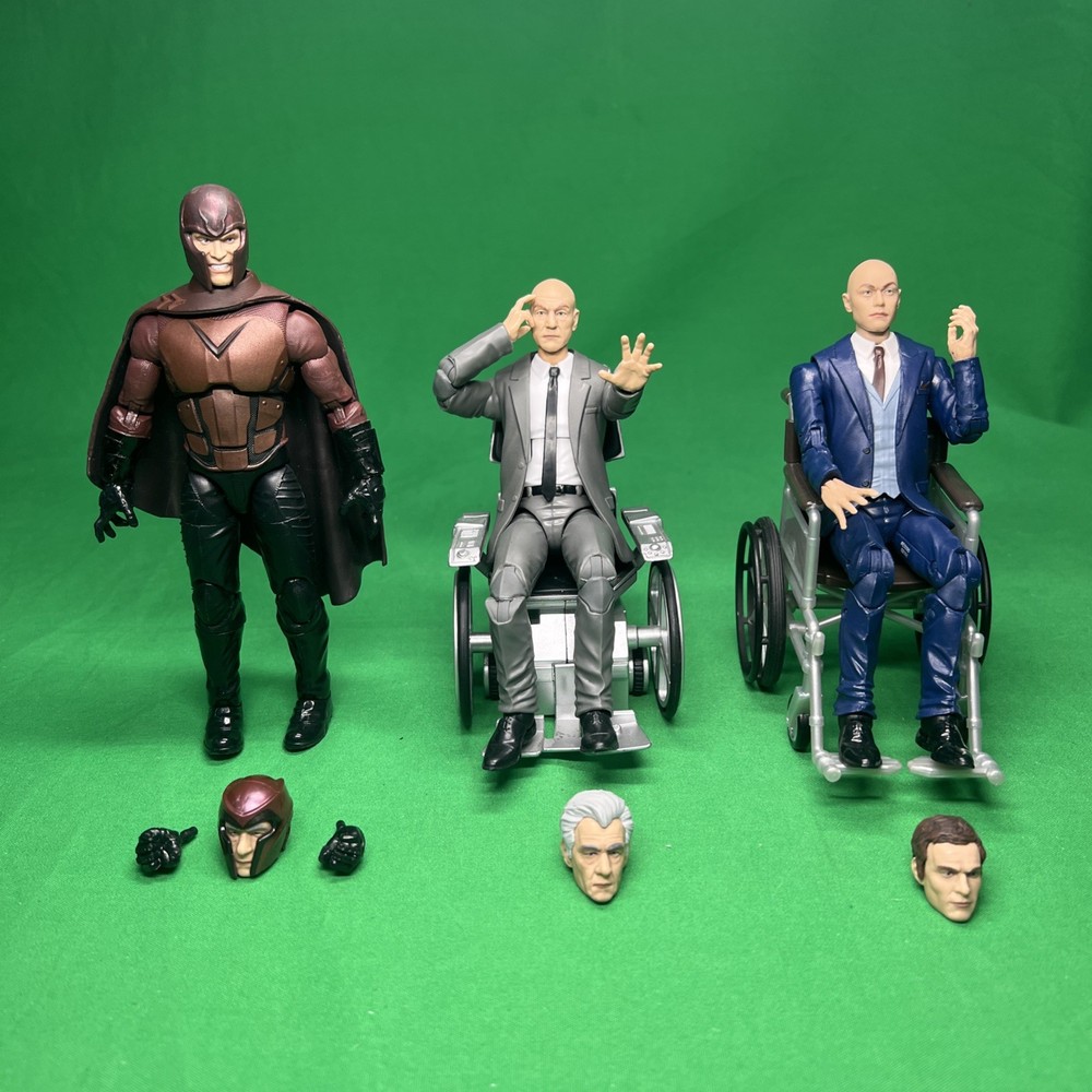 Hasbro Marvel Legends 6” Professor X & Magneto 2pk+Bodie & Chair 4 Future Xavier