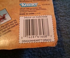 Kenner 1995 DragonHeart Draco 9″ Dragon Power Flap Wings & Action Ready Jaws NIB