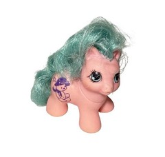 VTG Vintage 1989 Hasbro My Little Pony G1 Teeny Tiny Baby Tabby Bear Teddy Pink