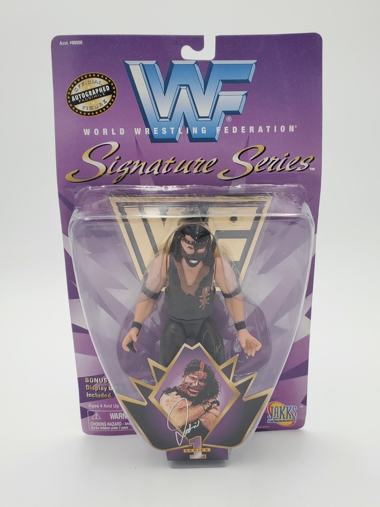 WWF Signature Series 1 – Mankind – 1997 Jakks Pacific – Titan – New on Card NOC