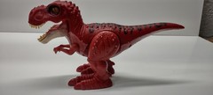 Zuru Robo Alive Dino War T-Rex Red Walks Roars Lights Up No Armor WORKS TESTED