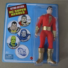 2010 MATTEL RETRO-ACTION DC SUPER HEROES SHAZAM!, 8″ MEGO STYLE FIGURE, NOS NIP