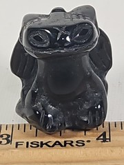 1″ Black Toothless How To Train Your Dragon Figure Talisman Token Obsidian 25g