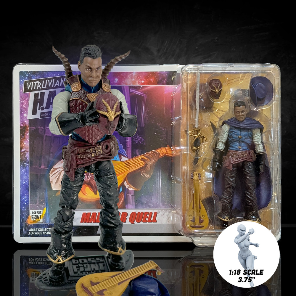 Malavar Quell the Bard -Vitruvian H.A.C.K.S. 1:18 Scale Action Figure