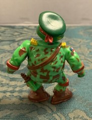 TMNT Raph the Green Teen Beret 1991 w/ Back Card -NO Accessories – NOT COMPLETE