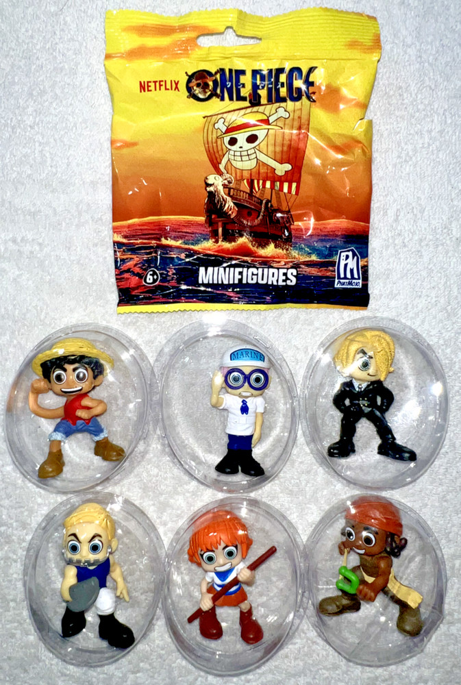 ONE PIECE MINIFIGURES LOT OF 6 LUFFY / AXEHAND / SANJI / NAMI ++ *NEW OPENED*