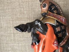 Papo Medieval War Horse 2007 Black Gold & Red Battle Dragon
