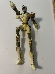 White Armored Robot Warrior Action Figure 6in Fully Jointed 1:12 Scale Loose