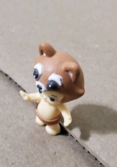 Vintage Rose O’Neill Kewpie Doll Raccoon Hat Figure 2″ PVC Miniature Toy Rare