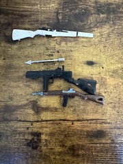 GI Misc Accessories 1960s -Damaged Shoes, Weapons Field items- READ DETAILS