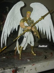 Marvel Legends, McFarlane size Custom Angel vs Fallen Angel figures
