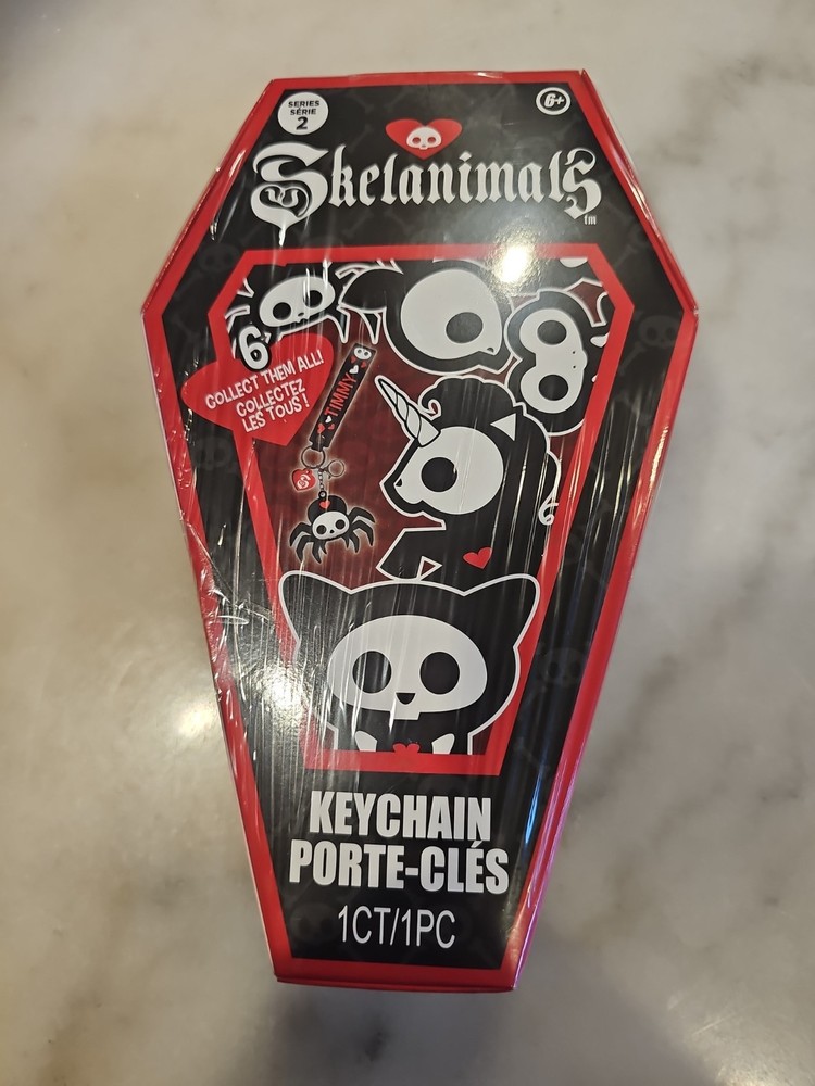 SKELANIMALS Blind Box Keychain Series 2 Coffin Case Sealed NIB