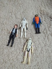 lot of 4 various vintage Star Wars figures (see photos)