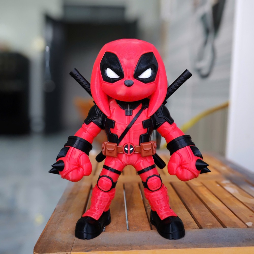 Knuckpool – Knuckles × Deadpool Fan Art 3D Printed Collectible
