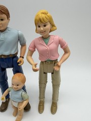Fisher Price Loving Family Dollhouse Mom Dad Baby Figures Parents Child 1998 VTG