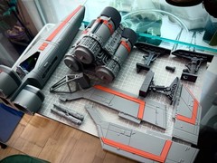 BSG 1978 Colonial Viper MK I (21 in. PLAYSET GRAY/ORANGE)