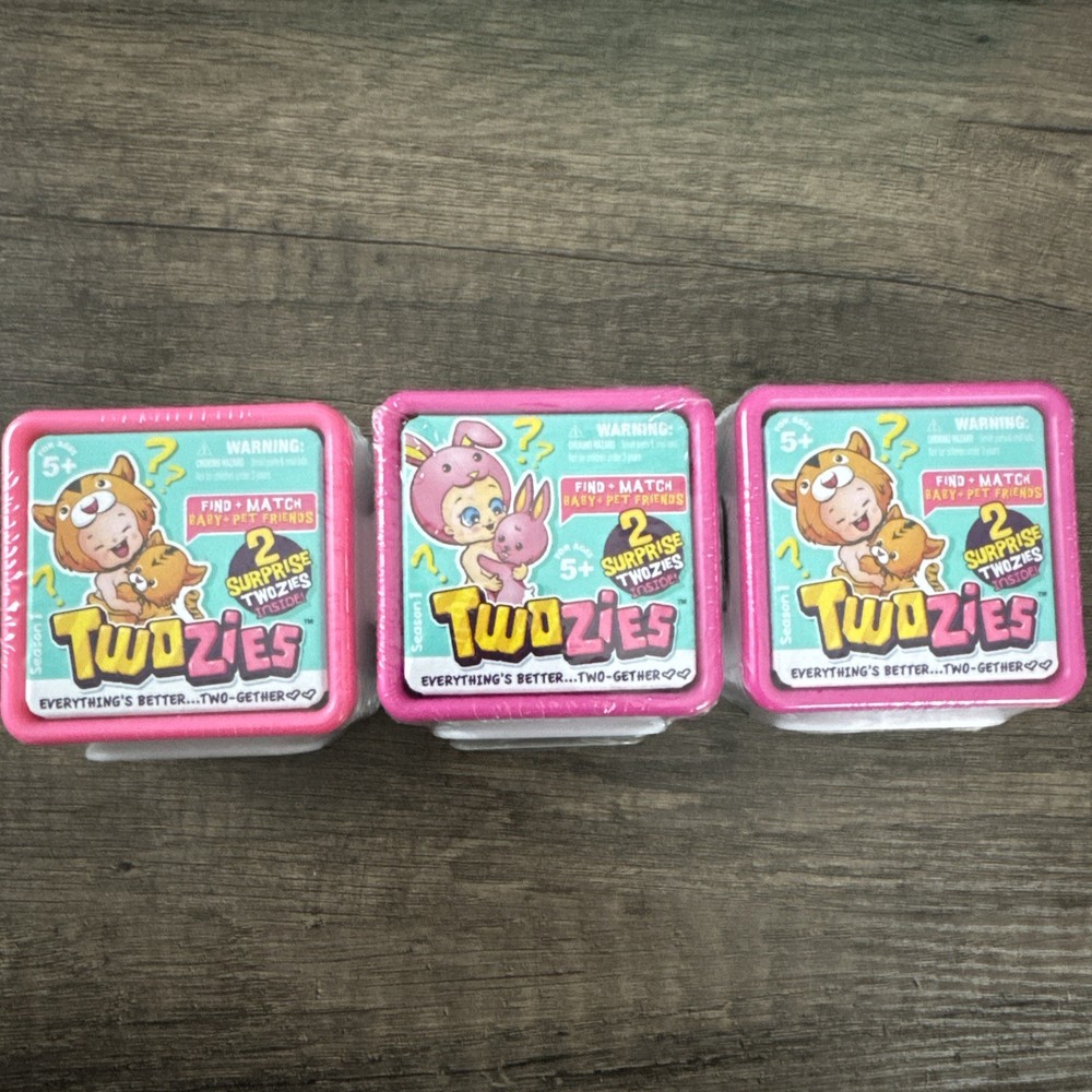 Twozies New Sealed Pack Of 3 Mystery Boxes