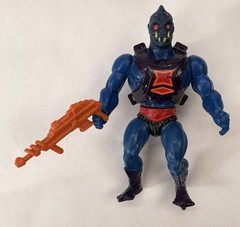 Vintage 1983 MOTU Webstor Action Figure w/ Weapon, Card Back, Mini-Comic