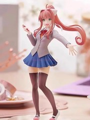 18CM Anime Doki Doki Literature Club Monika Action Figure Model Toy Collection