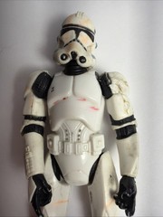 Star Wars Clone Trooper 3.75 inches Imperial Logo Hasbro 2004 *As Is*