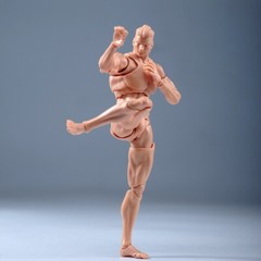 Romankey X COWL 1/12 Yellow 6in Male Action Figure Joint Body Doll Model w/Head