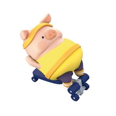 TOP Lulu The Piggy Blind Box Figures – Fitness Club Series Home Desk Decorations