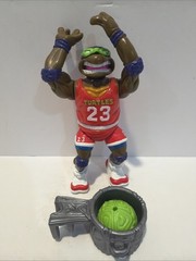 tmnt slam dunkin don 1991 Playmates 100% Complete Sewer Sport All Stars