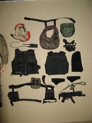2000s? GI Joe Hasbro 12” Masterpiece Figure, Pilot Uniform & Other Equipment