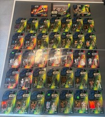 1990’s Kenner Star Wars The Power of the Force 3.75 Action Figure Lot Of 38 Toys