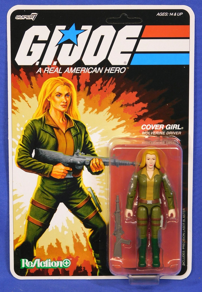 GI JOE SUPER 7 REACTION PLUS COVER GIRL WAVE 1 MOC