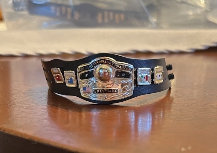 NWA World Title Championship Belt TNA Accessory Marvel Toys 2005 Jeff Jarrett