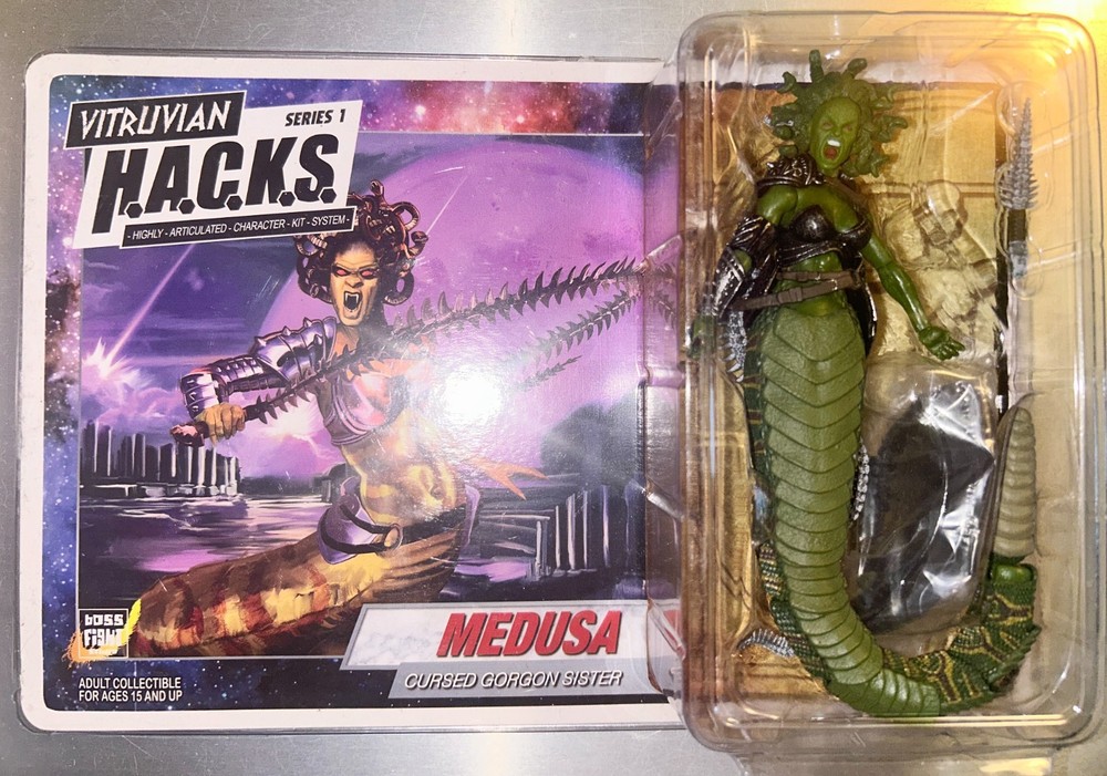 MEDUSA green Vitruvian HACKS Boss Fight Studio Kickstarter 2016