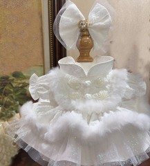 For Plush toy 10cm 15cm 20cm 40cm Doll Clothes Chinese Style Dress Hair band