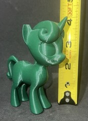 DIY Paint Figurine – My Little Pony Green Unicorn 3D Printed Gift – MLP Toy