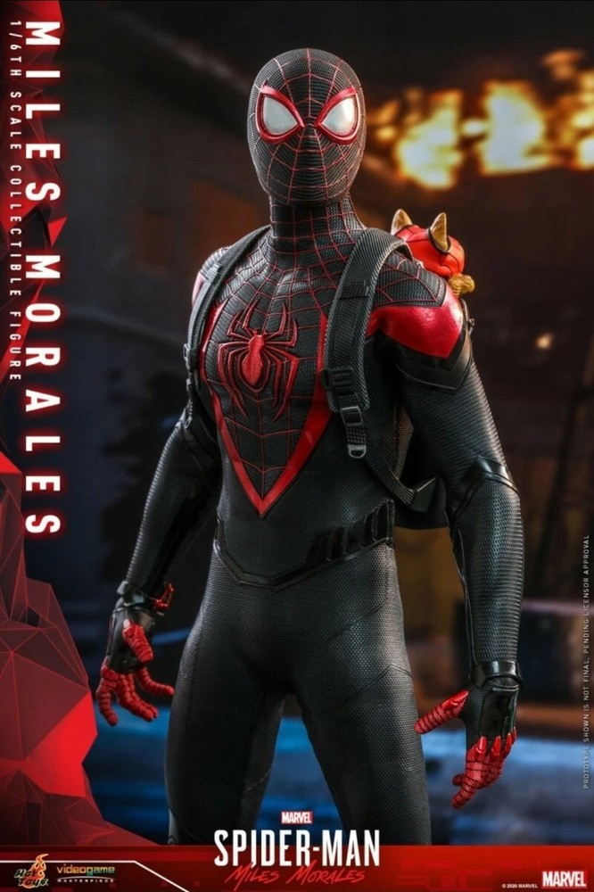 Hot Toys VGM46 Marvel Spiderman Miles Morales 1/6 Scale Figure NEW In OG Box