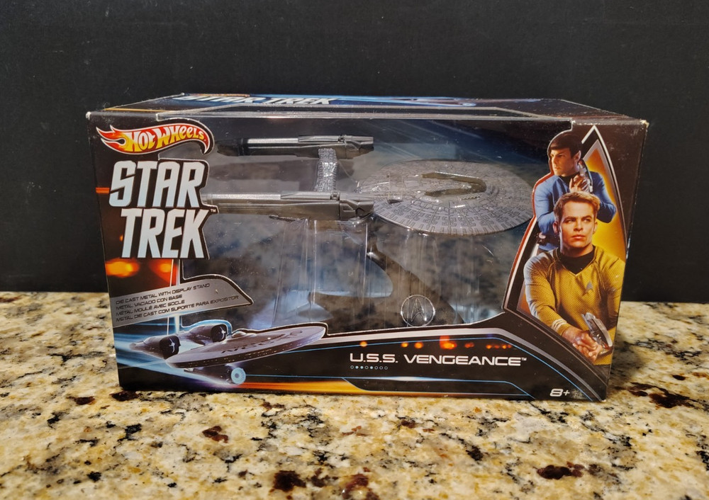 U.S.S. Vengeance USS 2013 Star Trek HOT WHEELS Die Cast Mattel NEW MIB