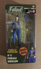 Fallout Female Vault Dweller Buildable Action Figure 4″ Series 2 #11 Mega Merge