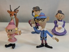 7x RUDOLPH & The Island of Misfit Toys Figures, 2002 & 2003 Playing Mantis